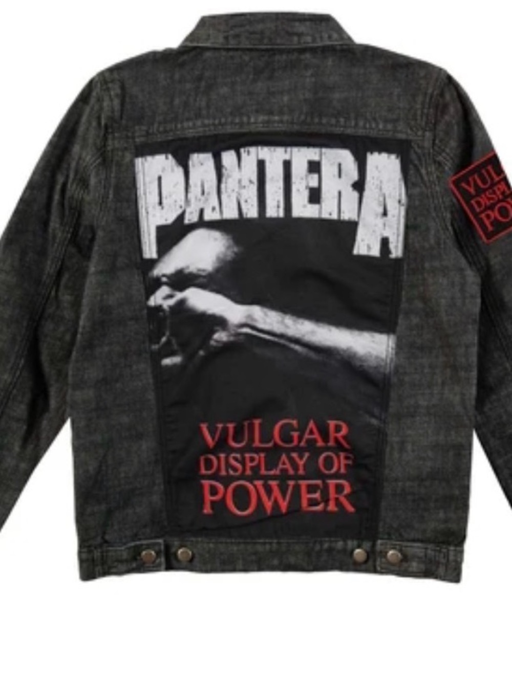 Pantera 'Vulgar Display of Power' Black Denim Jacket